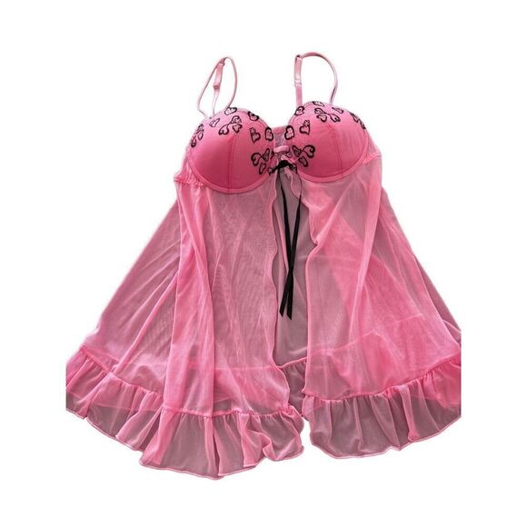 Inner Secret Pink babydoll size Large - Picture 2 of 7